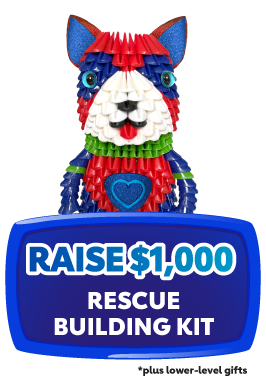 raise $1000 Rescue Building Kit