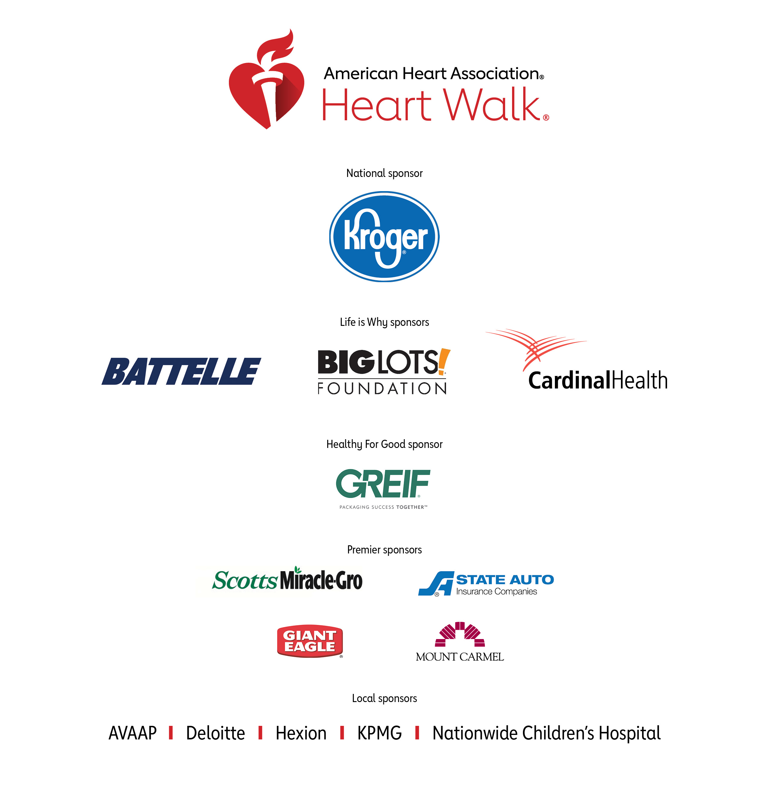 2020 Central Ohio Heart Walk Digital Experience Visit Our Sponsors