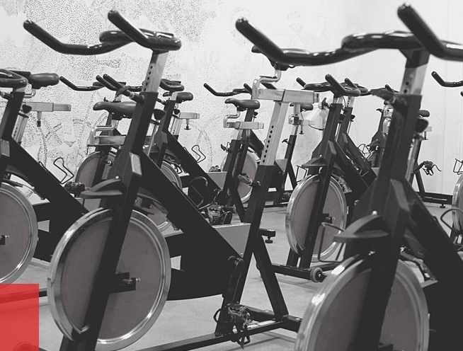 Stationary Bikes in Grayscale