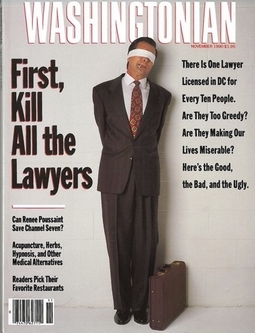 Washingtonian Magazine cover-November 1990