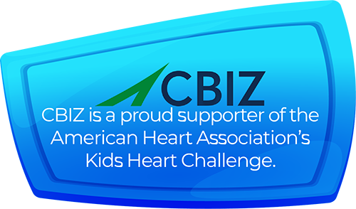 CBIZ is a proud supporter of the American Heart Association's Kids Heart Challenge