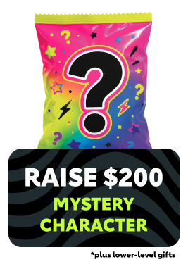 Raise $200 Mystery Character
