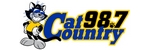 Cat Country 98.7 logo