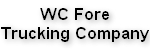 WC Fore Trucking Company Logo