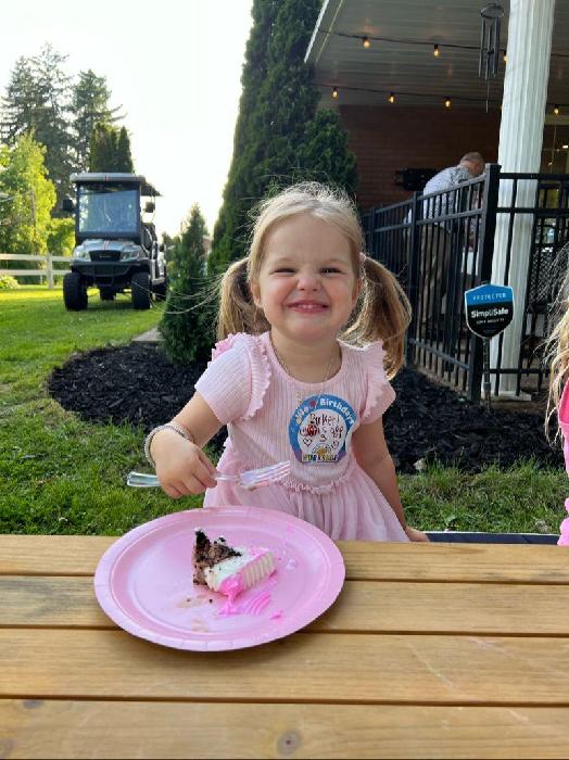 Parker's fundraising page