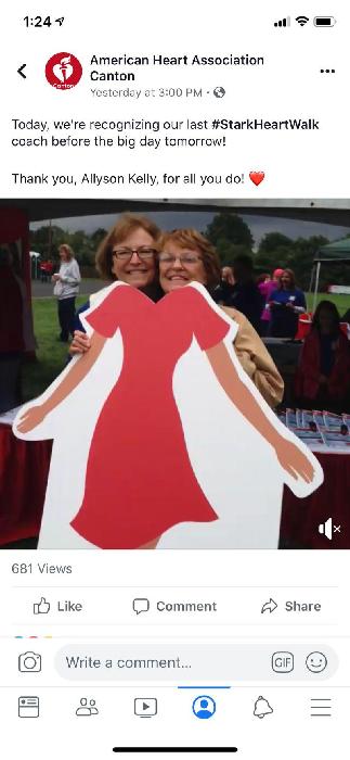 Allyson's fundraising page