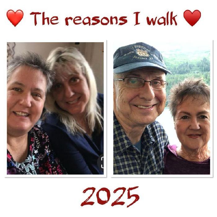 Angie's fundraising page