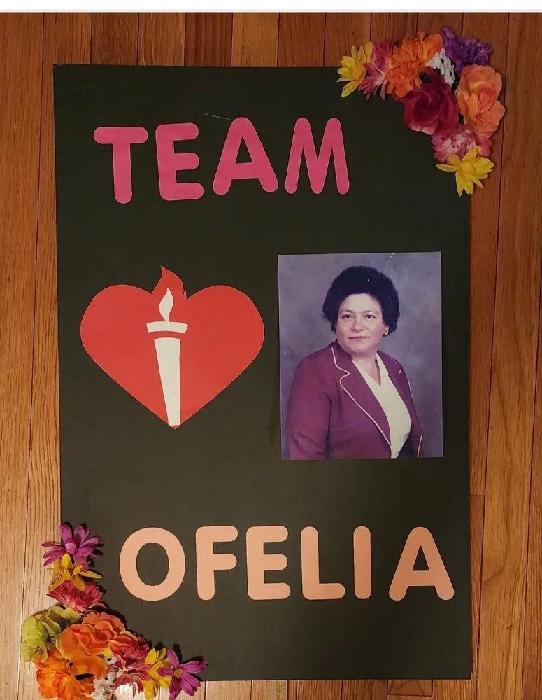 Team Ofelia fundraising page