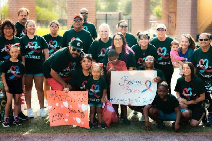 Team Amelia fundraising page