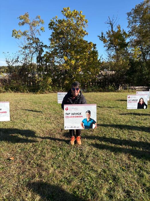 Colleen's fundraising page