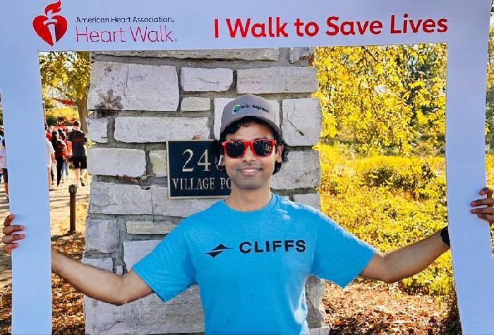 Vishnu's fundraising page