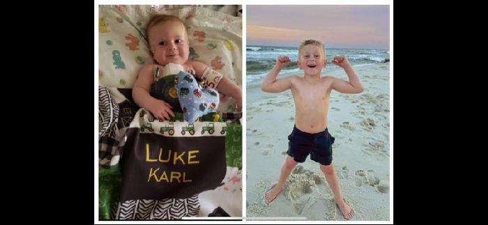 Luke's fundraising page