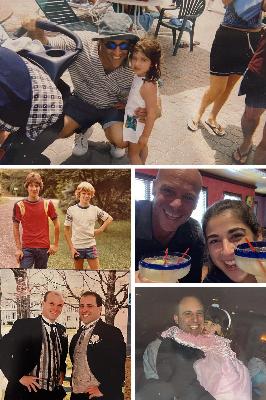 Chris, Billy, and I throughout the years!