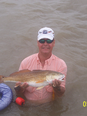 Red fishing at the coast - one of his favorite places to go fishing!