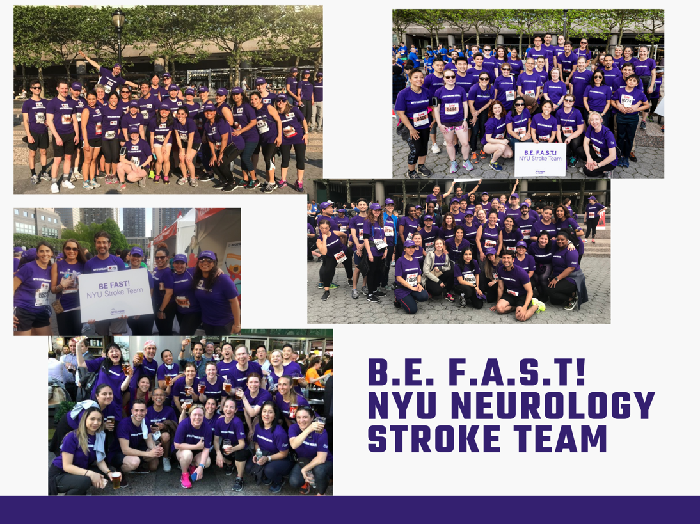 B.E. F.A.S.T! NYU Neurology Stroke Team fundraising page