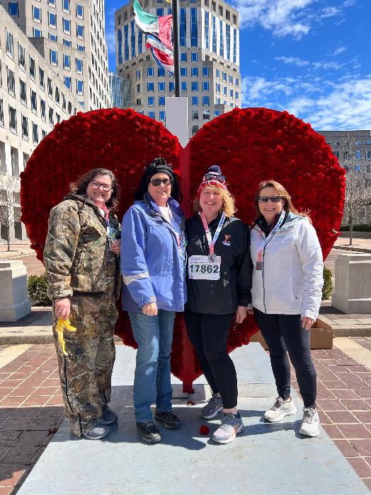 2023 Cincinnati Heart Mini Marathon And Walk 2 Feet And A Heart Beat Heart Walk American 2161